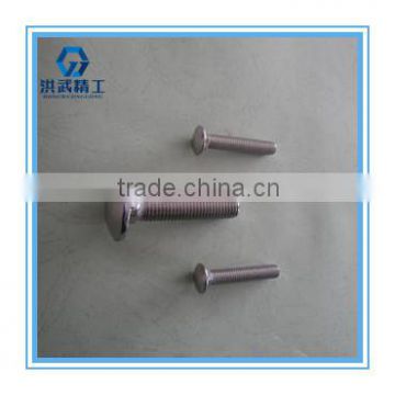 Round head bolts with knurl shank