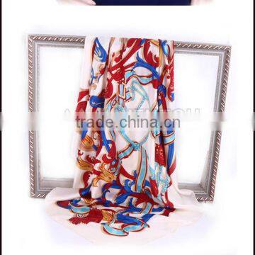 Gorgeous design chain knot fashionable wholesale new twill silk scarf