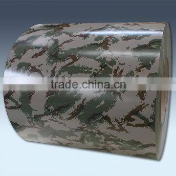 Camouflage pattern prepainted gi steel coil