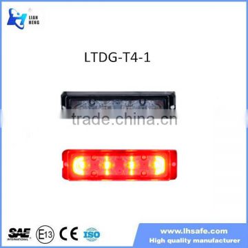 4 led traffic traffic police emergency led grille strobe warning light/led flashing amber lighthead for truck LTDG-T4-1