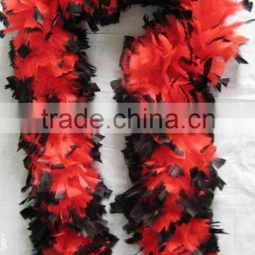 BLACK&RED FEATHER BOA/FEATHER SCARF/ WOMEN PARTY FANCY DRESS ACCESSORY