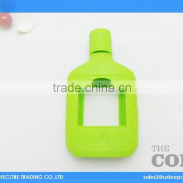 DCP005021 High quality green color silicone bottle holder, silicone bottle sleeve