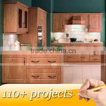 Free Design Customized Color Flat Packing Kitchen Cabinet