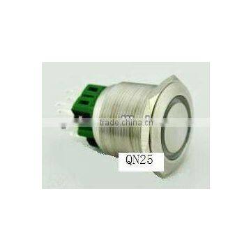 2NO 2NC Ring Illuminated 25mm Push Button Switch (dia.25mm)