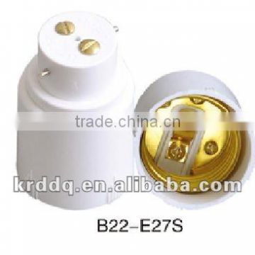 250V B22 to E27 plastic screw shell lampholder adapter