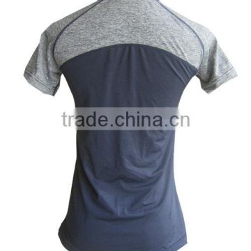 polyester elastane Skins Sports Bodybuilding Fitness Running Slim Fit T shirts