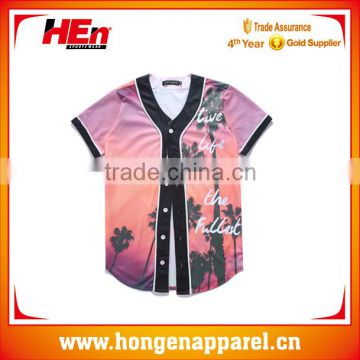 Custom baseball uniform Printed baseball jersey design