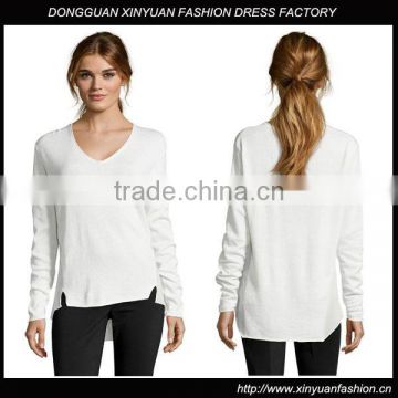 Ladies Custom Design Wholesale Plain Pullover Sweater