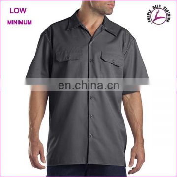 Custom Professional Work Wear Men Shirts 2017 with two chest pockets