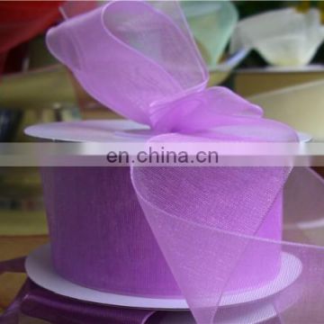 any color can be dyed as your request snow organza ribbon