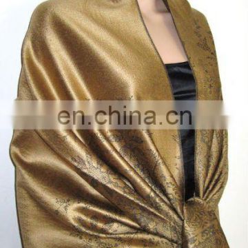 cashmere shawl made by silk and high quality acrylic (JDS-030_1422#)