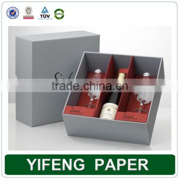 2016 Alibaba CustomWholesale Custom Boxes For Wine Bottles With Cardboard Dividers