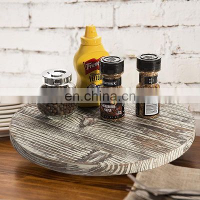latest hot sale wood lazy susan turntable wooden rotating tray for kitchen