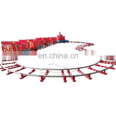 Amusement Park Rides Outdoor Electric Christmas Track Train Ride