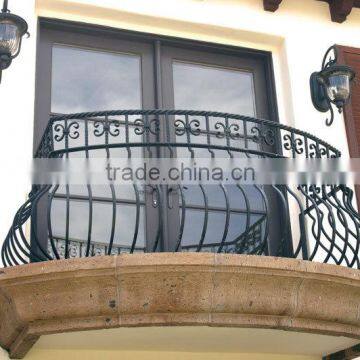 Metal balcony railing