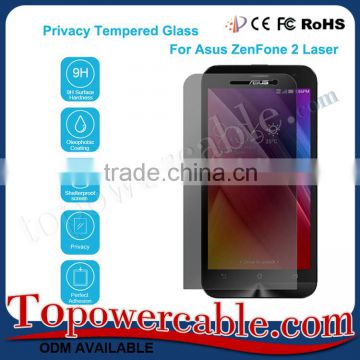 Privacy Anti-Spy Tempered Glass Screen Protector Edge To Edge For Asus Zenfone 2 Laser Ze500Kl