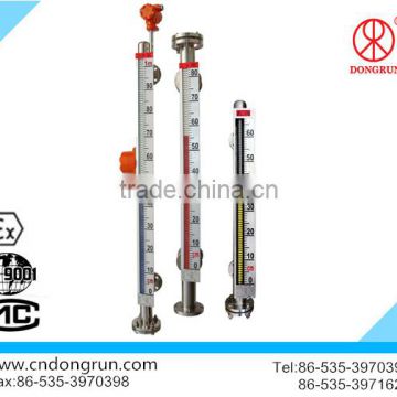 UHZ hot sale corrosion resistant chemical plant PTFE magnetic level indicator