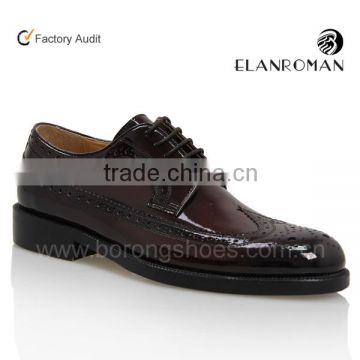 Top quality leather brogue dress shoes