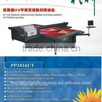UV flatbed printer on Konica Minolta printheads PP1816