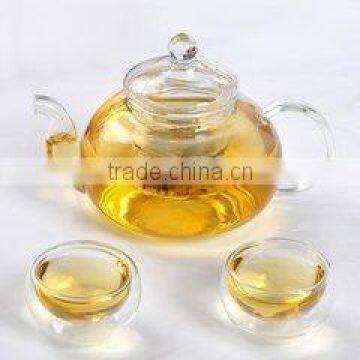 Hot-selling handmade 500ml glass teapot with glass lid and glass handle