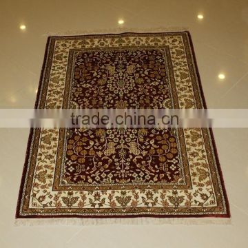 factory wholesale handmade silk carpet hand knotted silk prayer rug carpet