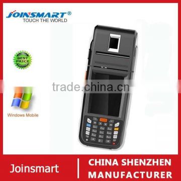 Best price barcode scanner , win ce OS PDA with mobile printer