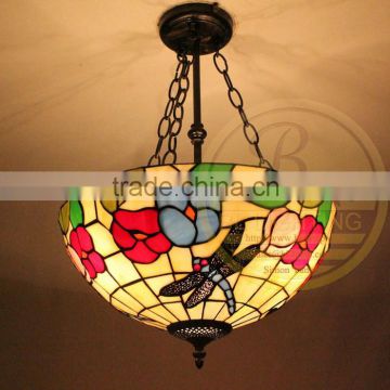 Hotel project pendant tiffany light for decoration,baolian pendant tiffany light for decoration