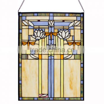TW1824010, W18"H24" tiffany panel, hanging panel, tiffany windows, stained glass panel, stained glass windows