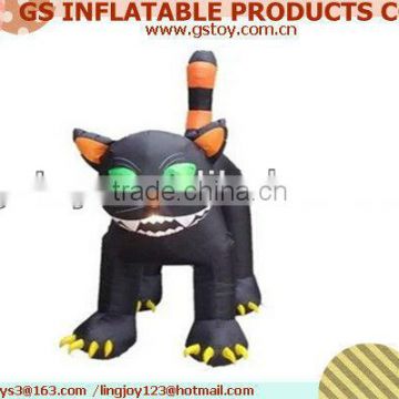 PVC inflatable animated black cat EN71 approved