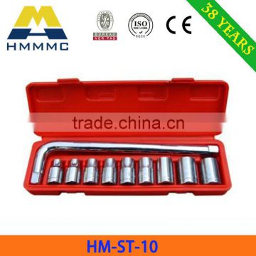 High Quality 10 PCS 1/2" DR. Socket Wrench Set Made In China