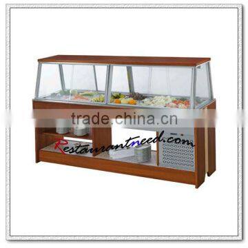 C252 Island Type Sliding-door Fancooling Salad Bar Display