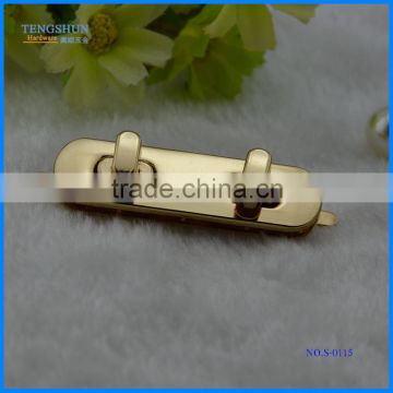 OEm zinc alloy two head turn lock for purse high quanlity metel accessories for handbag wholesale