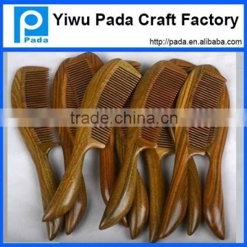 Customized Healthy Hair Care Sandal Wood Long Handle Comb