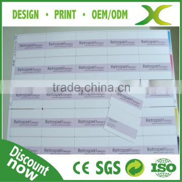 Free Design~~~!!! Plastic plastic business card sheet