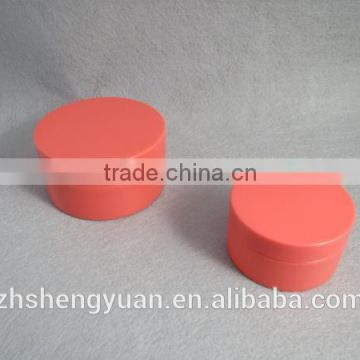 red color plastic cosmetic face cream container