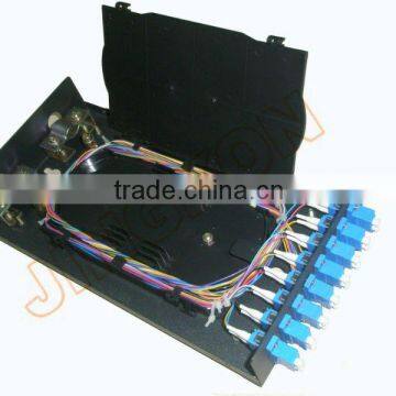 Wall mount fiber termination box