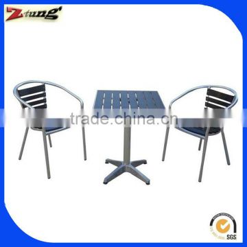 ZT-1027CT hot sell aluminum polywood furniture set