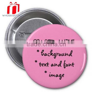 Tin Button Badge For Birthday Party, High Quality Button Badge