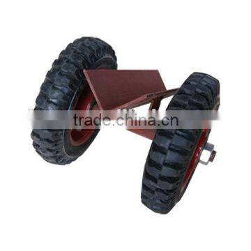 stone slab moving car and wheel