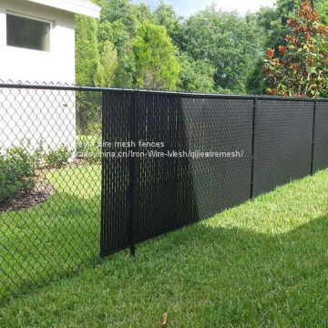 Green color 100x100 opening 6ft chain link fence for greenfield