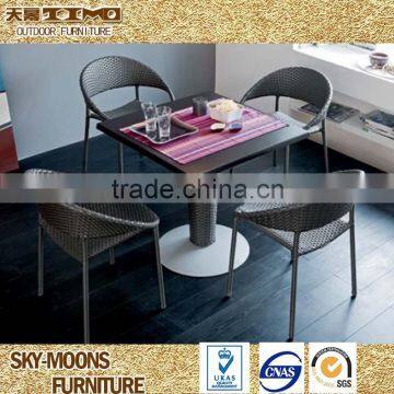 new design high quality luxury rattan coffee table chair(TC007)