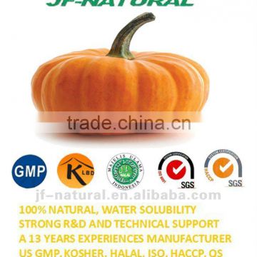 100% natural pumpkin extract powder ISO, GMP, HACCP, KOSHER, HALAL certificated