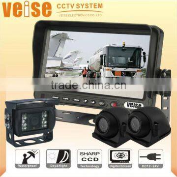 7" Digital Screen Monitor Support Three-channel car rear view systems for Agriculture Equipment