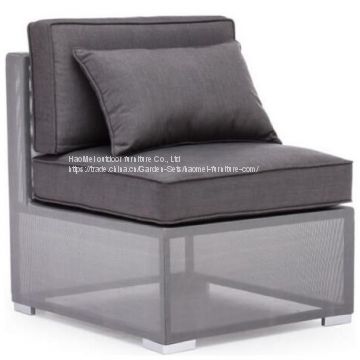 Single Middle Corner Sofa  Texlience Fabric Powder Coating Aluminum Frame10cm Seat / Back Cushion Axvision