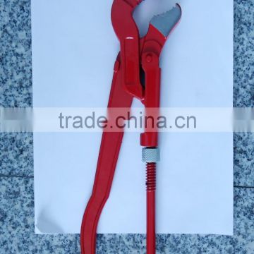 Carbon steel bent nose Pipe wrench with good price