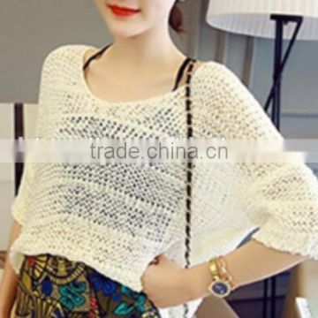 New fashion stripes ladies winter turtleneck knitted sweater, Korean female T-shirt sweater shirt pierced