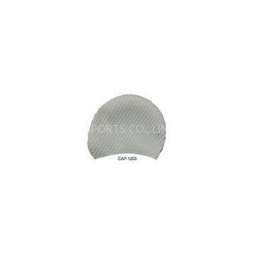 Durable Grey Large Water Drop Silicone Swimming Cap Ear Protection