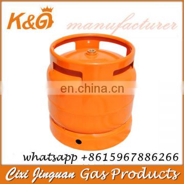 Kenya Market Steel LPG Gas Cylinder 6 kg 14.4 L for Gas Burner and Grill