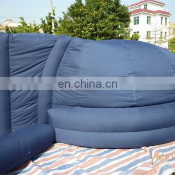 Hot cheap black large inflatable planetarium dome tent , inflatable dome movie house for outdoor party event