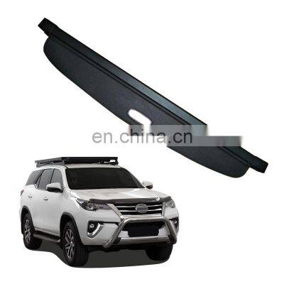 Black Beige Color Canvas Retractable Cargo Cover Tonneau Cover For Toyota Fortuner 2016+